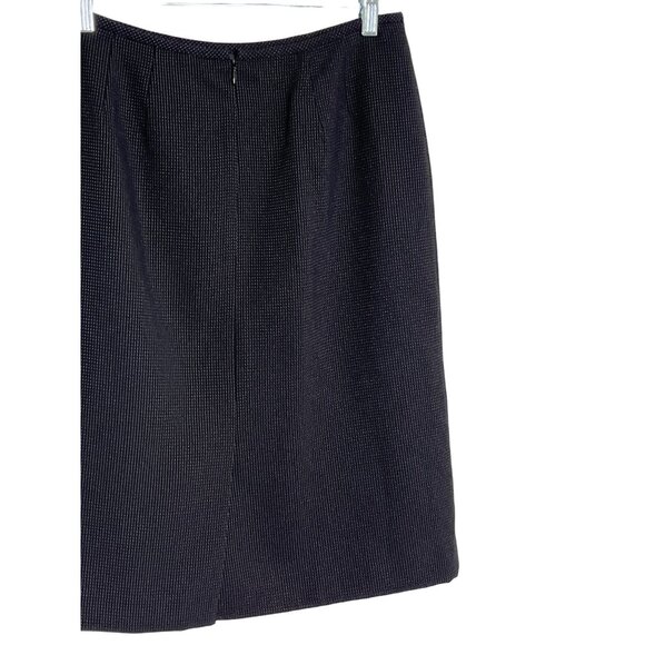 Kasper Classics Black Pencil Skirt 8P Petite Workwear Midi Straight - Picture 6 of 9